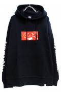 TOY MACHINE TMF18SW9 SQUARE MONSTER SWEAT PARKA BLACK