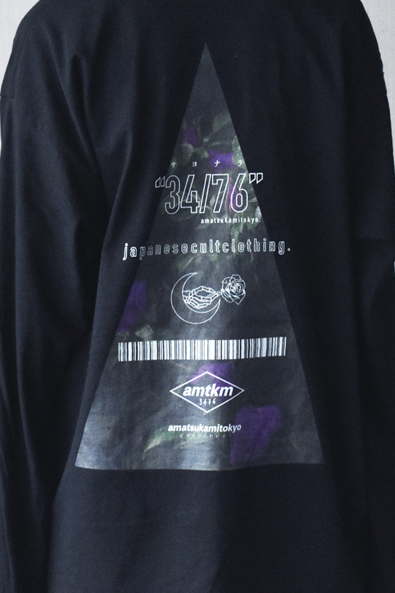 新作ウエア アマツカミ 紫薔薇/Violet Rose L/S T-shirts / ロック Tシャツ(長袖/七分)