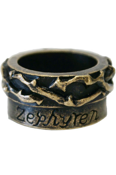 ZEPHYREN (ゼファレン) METAL RING  -THORN - ANTIQUE GOLD