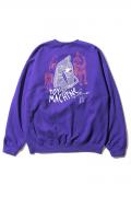 TOY MACHINE (トイマシーン) LOYAL PAWN EMBROIDERY SWEAT CREW - PURPLE