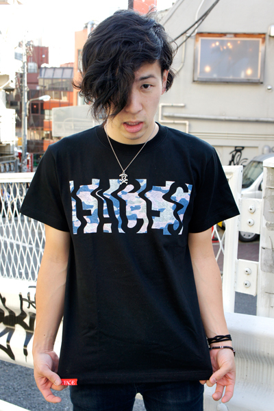 FAKE FACE FACES BOX T-SHIRTS BLACK