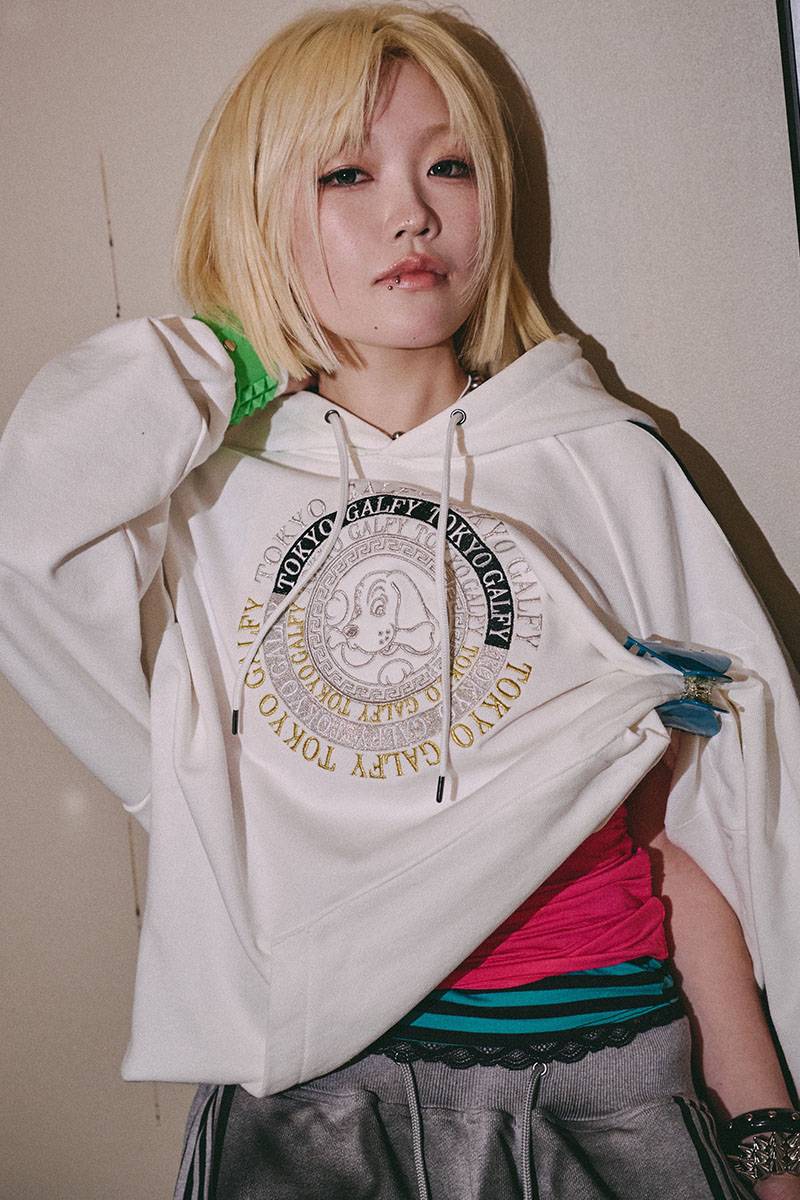 GALFY（ガルフィー）成金パーカー - WHITE