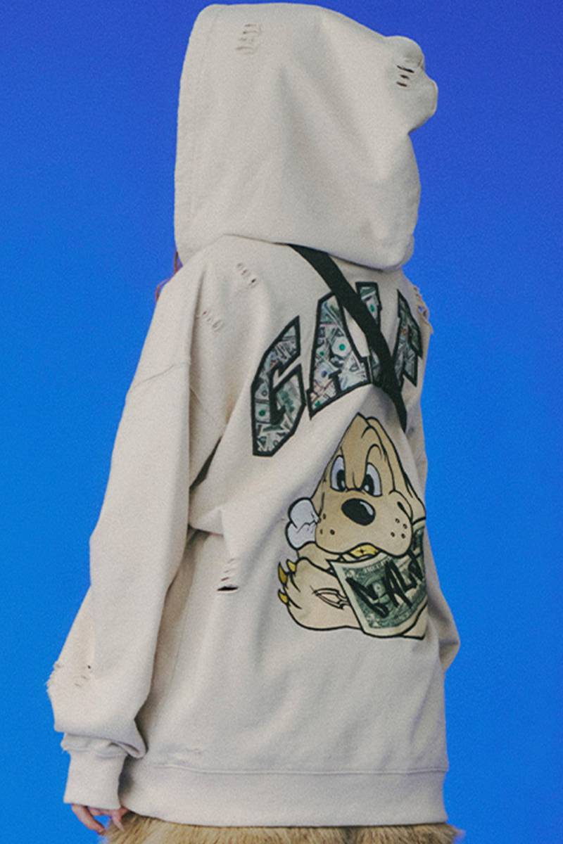 GALFY(ガルフィー)お金大好きパーカー - Beige