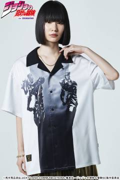 【予約商品】ジョジョの奇妙な冒険xglamb(グラム) Jean Pierre Polnareff Shirt White