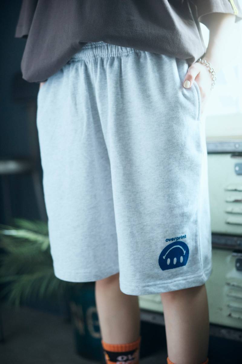 over print (オーバープリント) ICONIC Half Pants - Grey