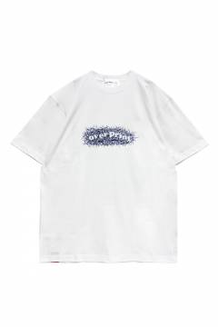 over print(オーバープリント) EMB logo Tee 2 (white)