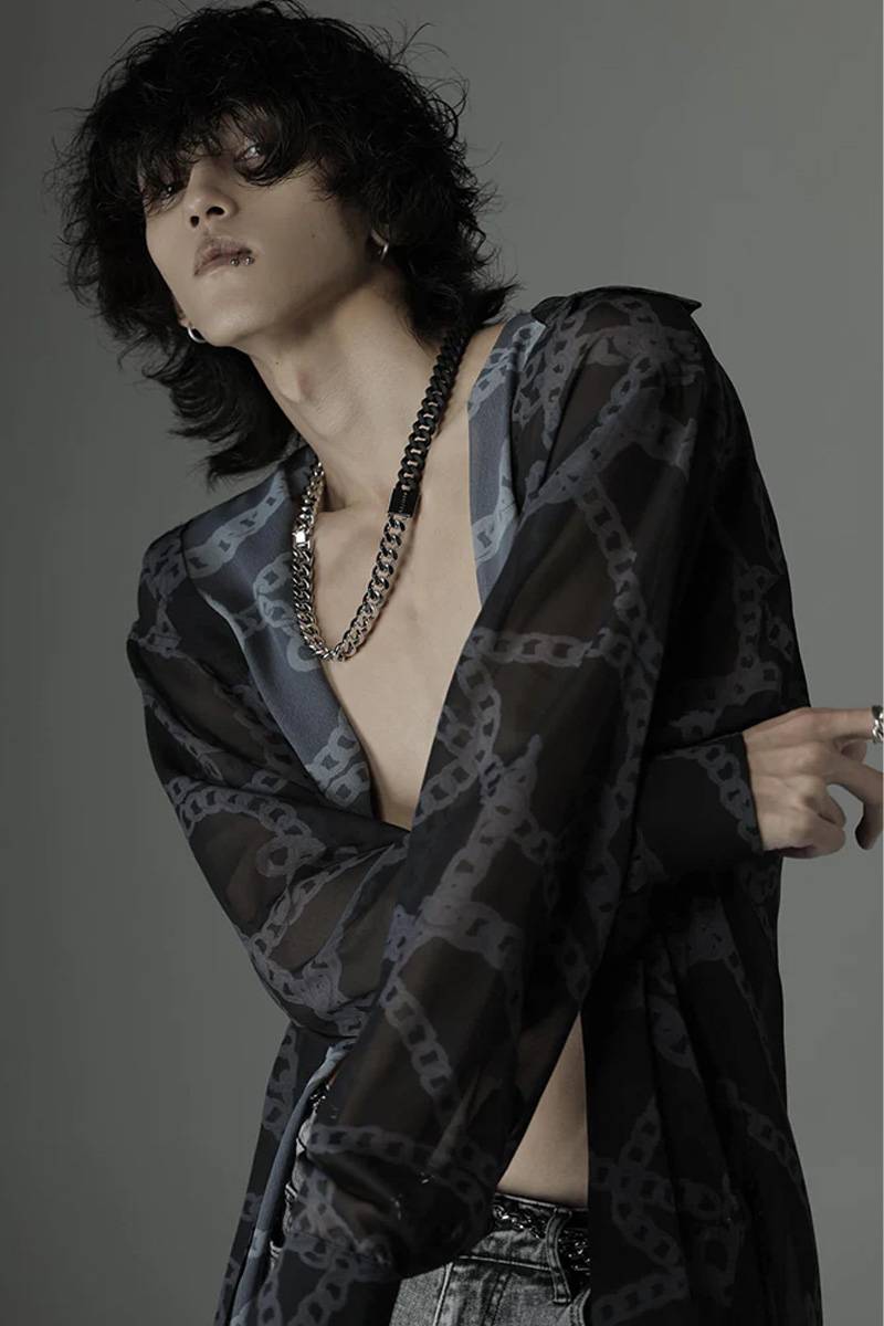 Abyssea(アビセア) 「Kusari」see-through shirts