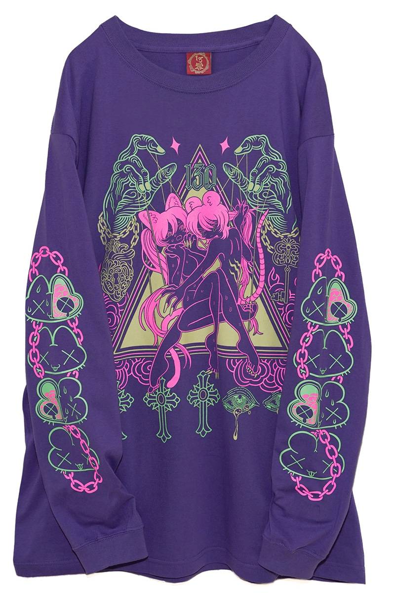 豚箱ゑる子×東京13零式(トウキョウイチサンゼロシキ) L/S T 豚箱ゑる子×東京13零式(トウキョウイチサンゼロシキ) L/S T
