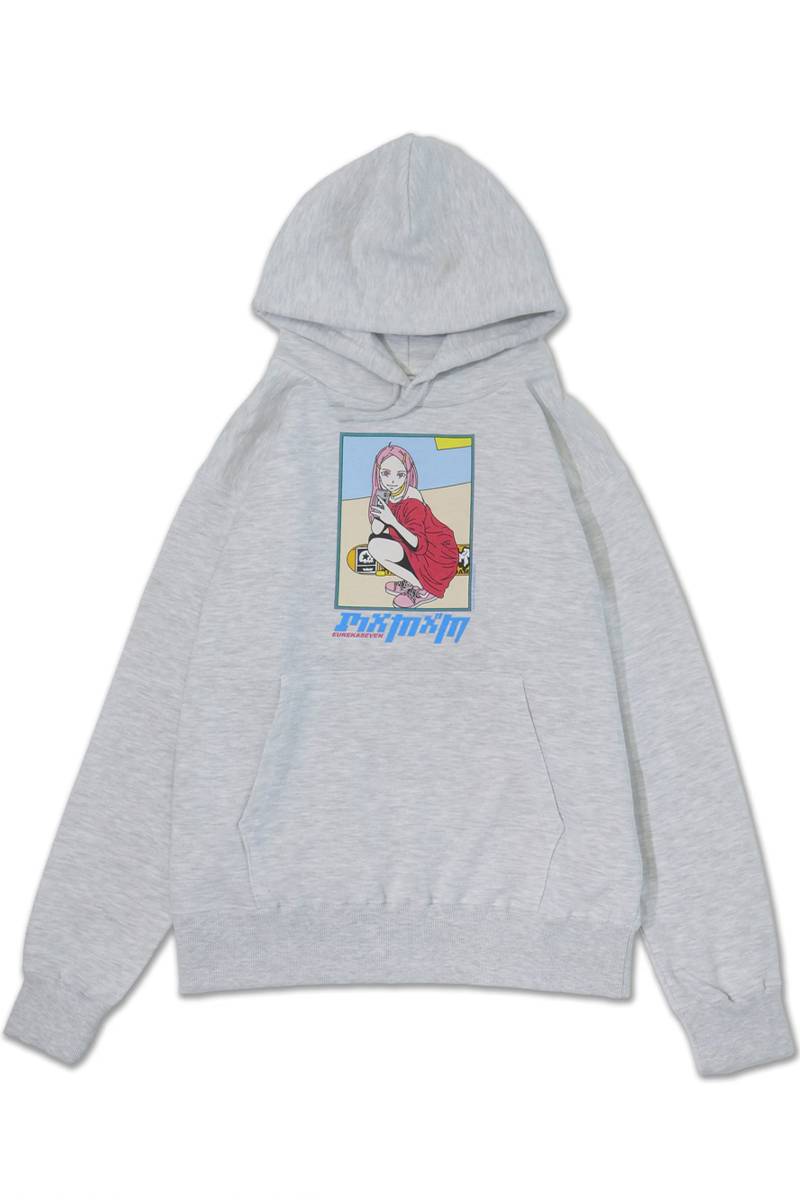 交響詩篇エウレカセブン x MAGICAL MOSH MISFITS(マジカル・モッシュ・ミスフィッツ) HOODIE - Gray