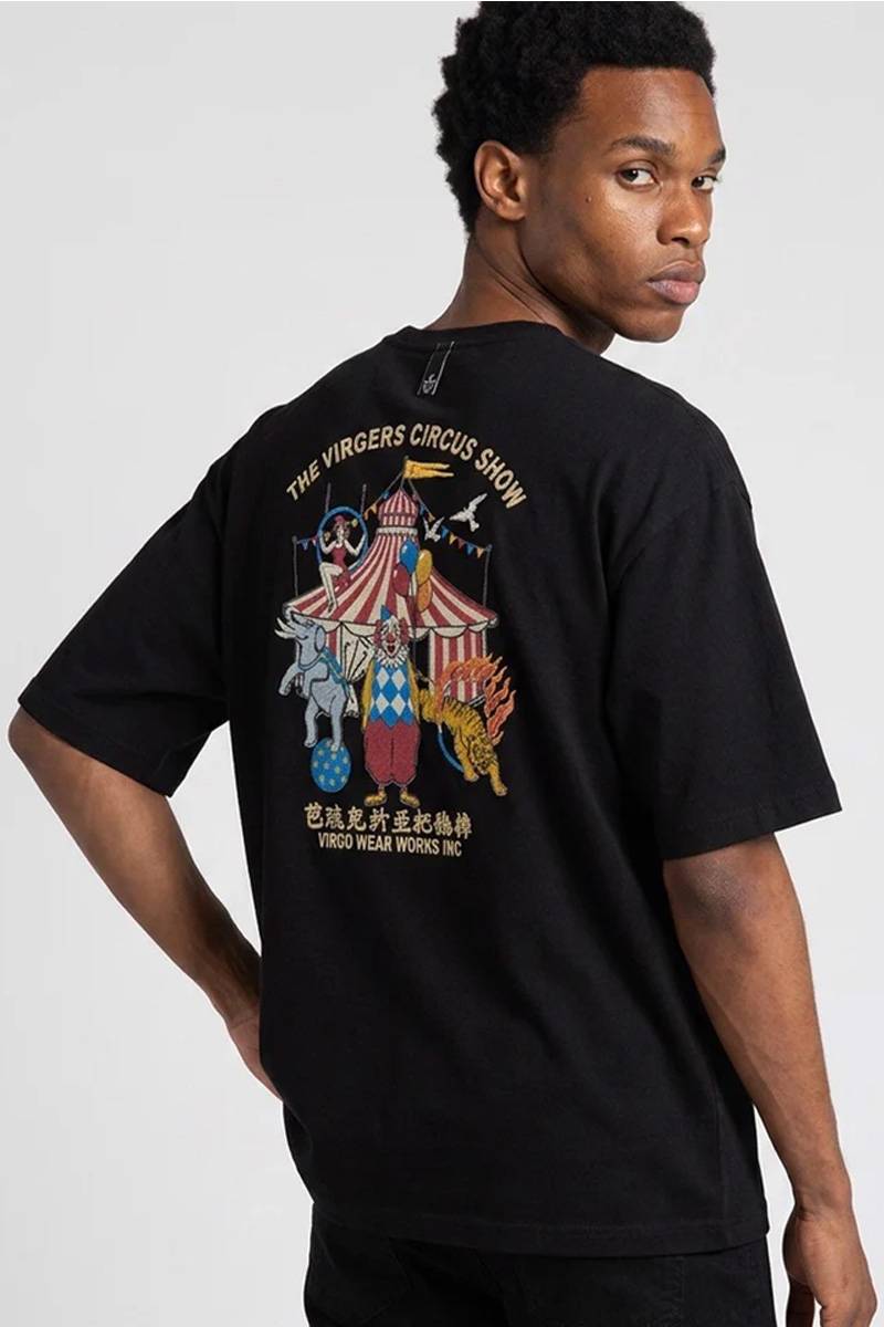 VIRGOwearworks(ヴァルゴウェアワークス) VGW Circus Wide Tee - Black