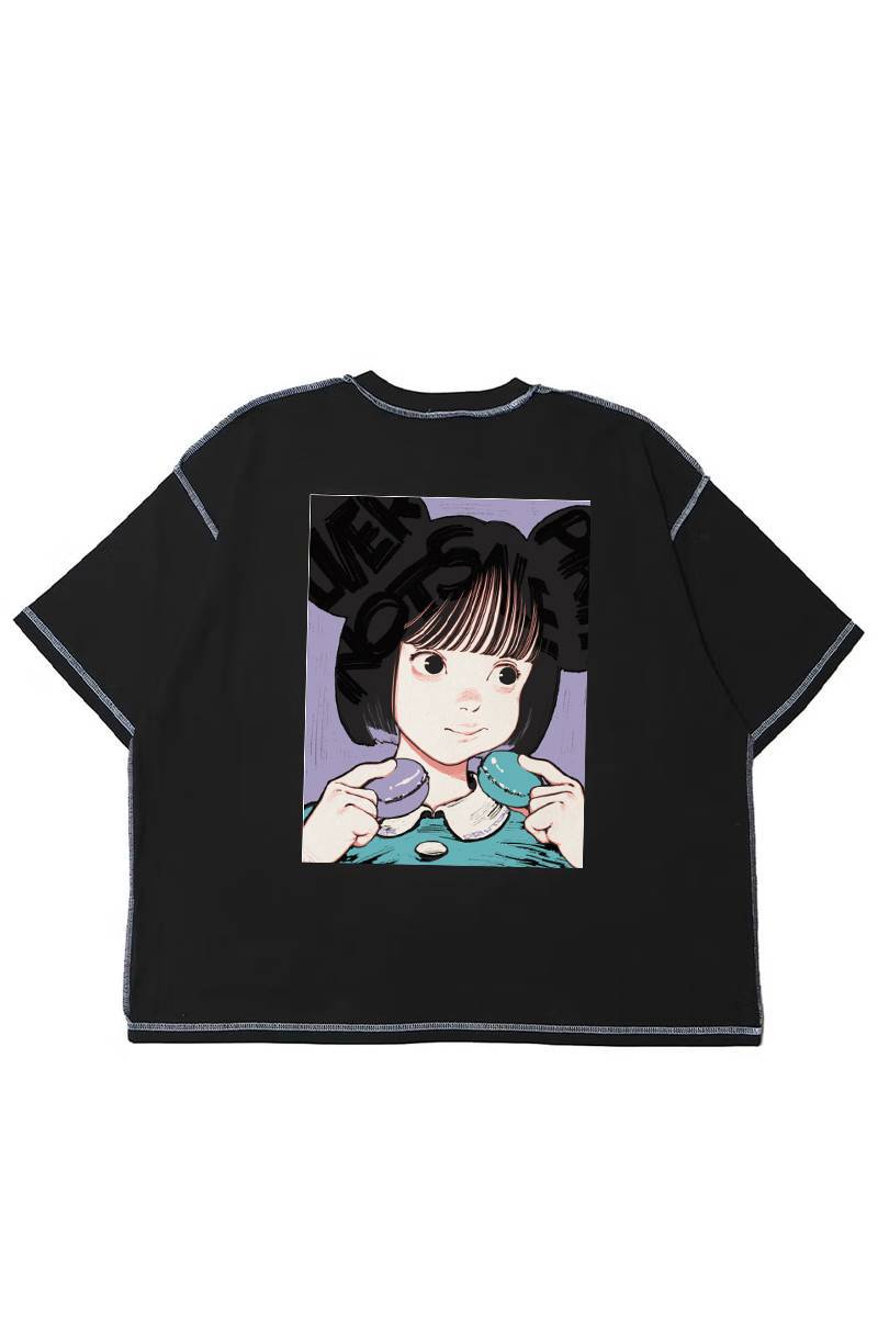 【お問い合わせ商品】over print POP ART Tee Ver:22 GLOW IN THE DARK - Black