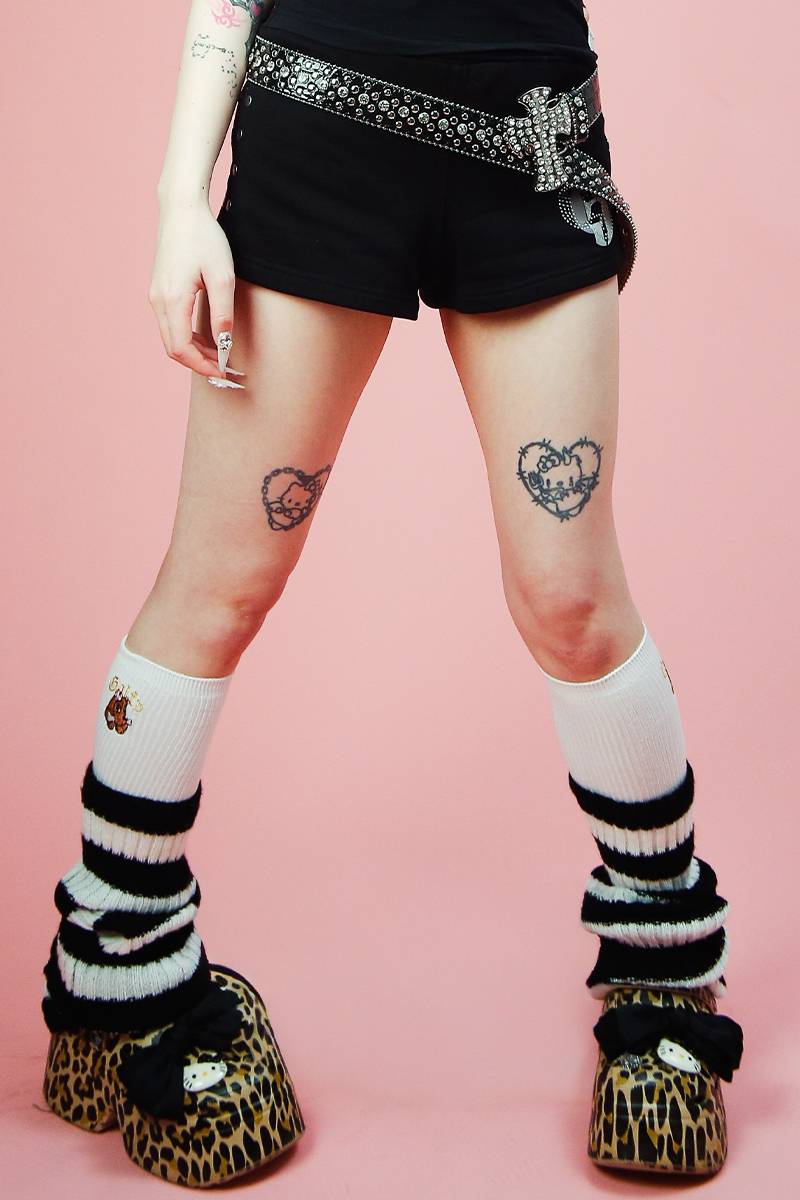 【予約商品】GALFY (ガルフィー) ワルイコ♡ショーパン - Black