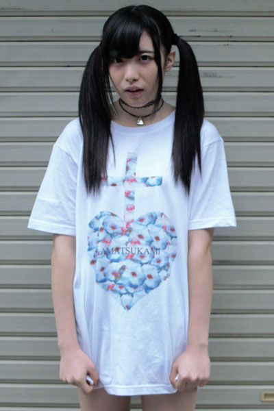 アマツカミ Mice Heart T-shirts WHITE