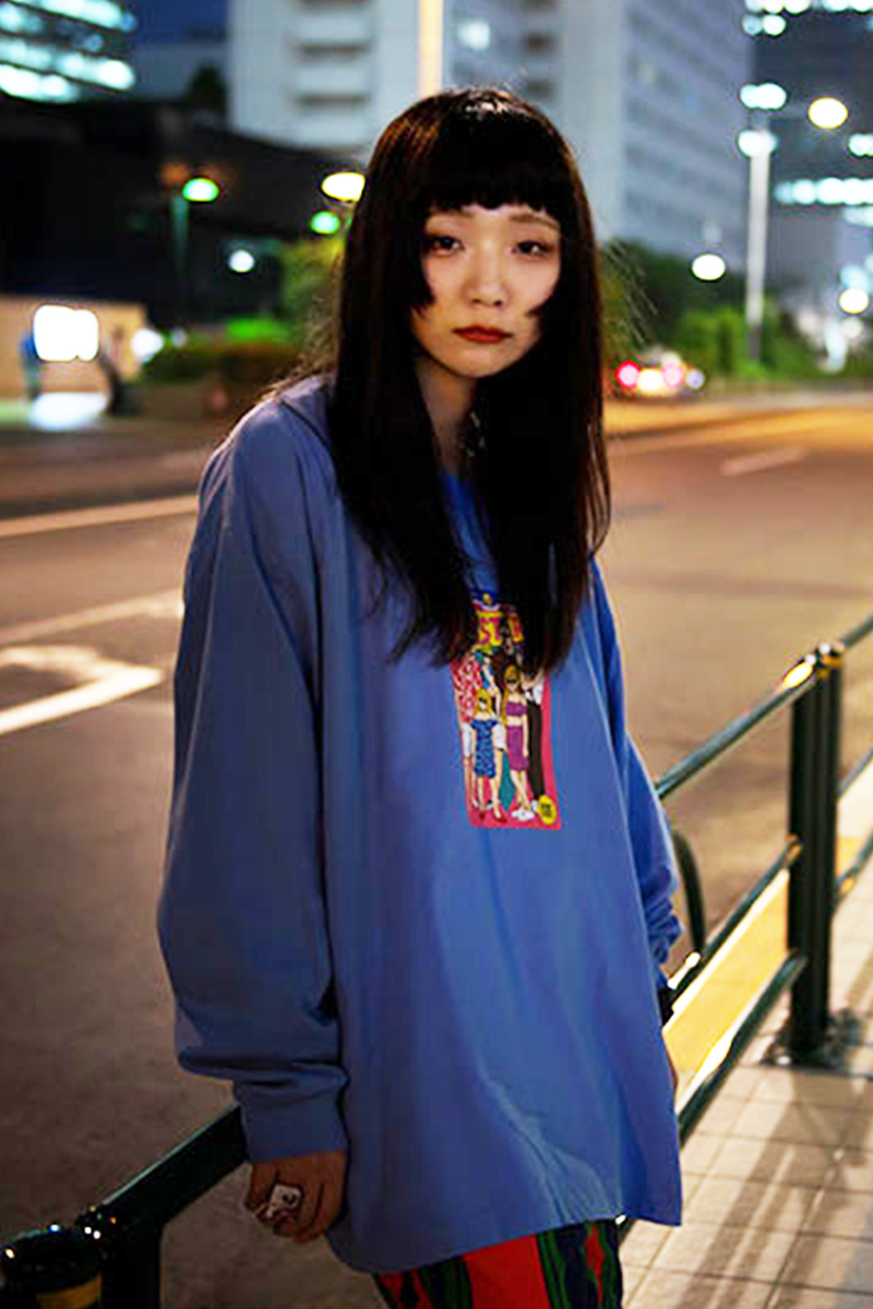 ROLLING CRADLE SF FAMILY LOGO SLEEVE / BLUE
