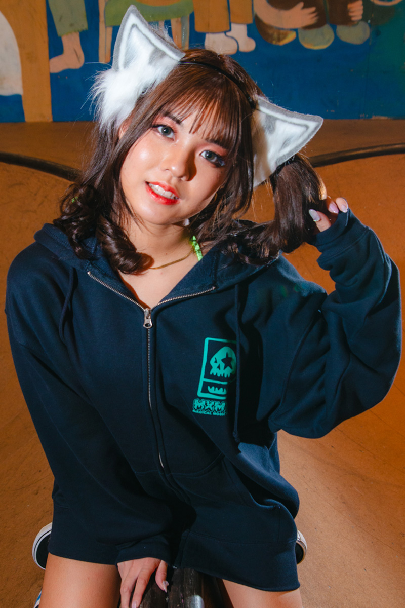 MAGICAL MOSH MISFITS (マジカルモッシュミスフィッツ) MxMxM ZIP HOODIE NAVY