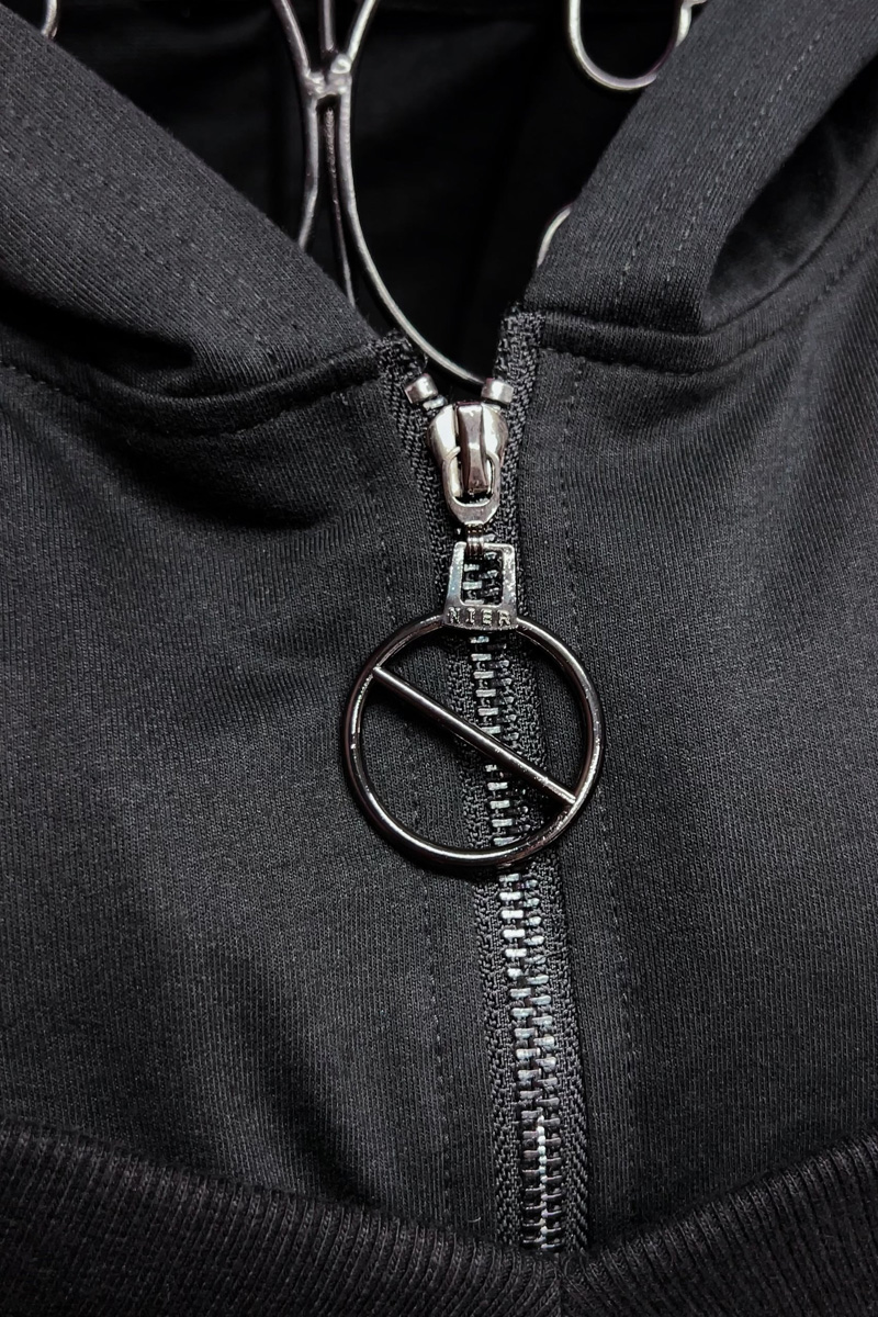 NieR (ニーア) HALF ZIP OFF-SHOULDER PARKA【SUN】 / ロック