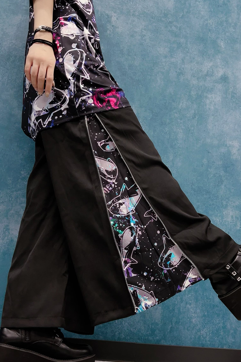 NieR (ニーア) 2WAY SIDE ZIP WIDE PANTS【SHARK】 / ロック