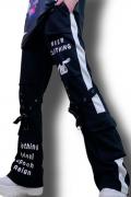 NieR (ニーア) UNISEX 4POCKET BONDAGE BELT SWEAT PANTS 【BLACK】