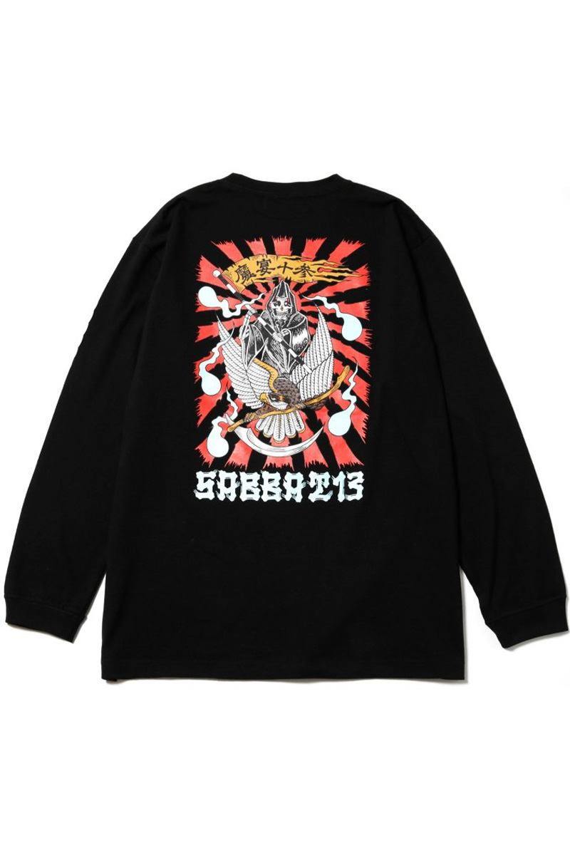 SABBAT13(サバトサーティーン) DEATH HAWK L/S T BLACK