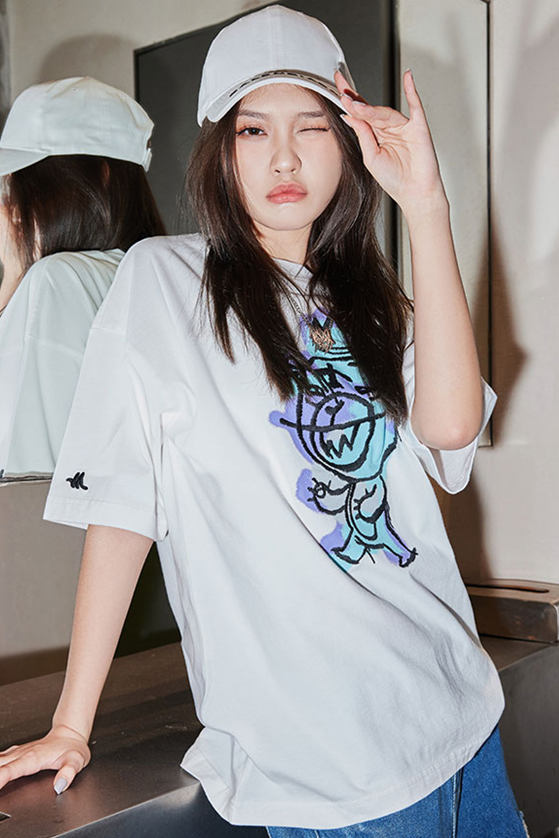 MISHKA (ミシカ) M61100001 “MOP”GRAPHIC Tee WHITE