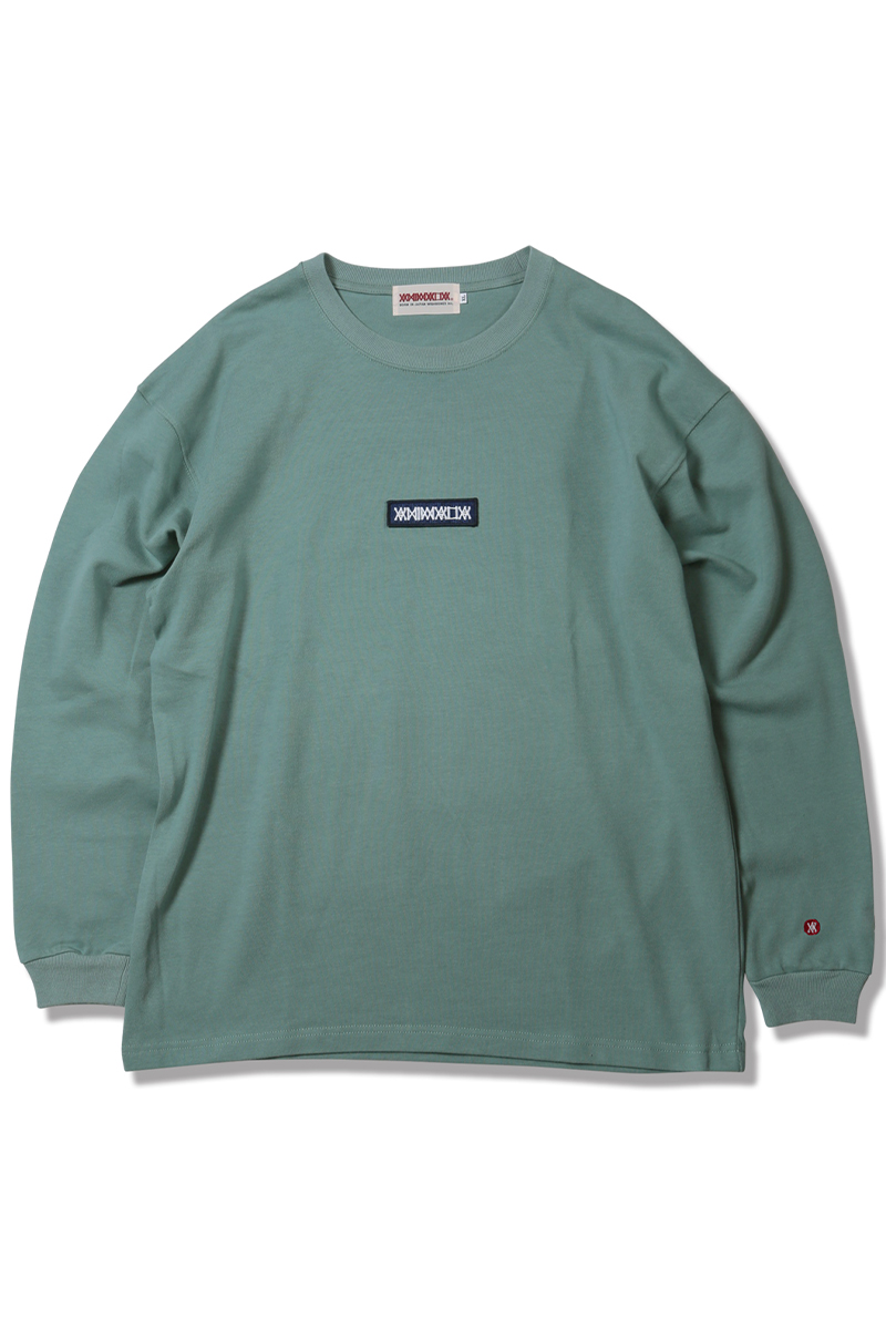ANIMALIA (アニマリア) L/S CUT SEW - Bar Logo Patch SMOKY GREEN