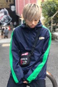 TOY MACHINE TMF18JK17 FIST LOGO ANORAK PARKA - NAVY