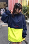 TOY MACHINE TMF18JK16 EF LOGO ANORAK PARKA - NAVY / GREEN