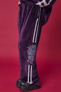 PSYCHO NATION(サイコネーション) チャイナベロアパンツ PURPLE
