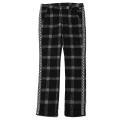 SILLENT FROM ME SILLENT FROM ME HARRY -Slim Slacks- BLACK CHECK