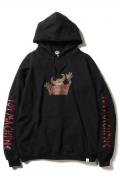 TOY MACHINE OG MONSTER PRINT SWEAT PARKA - BLACK