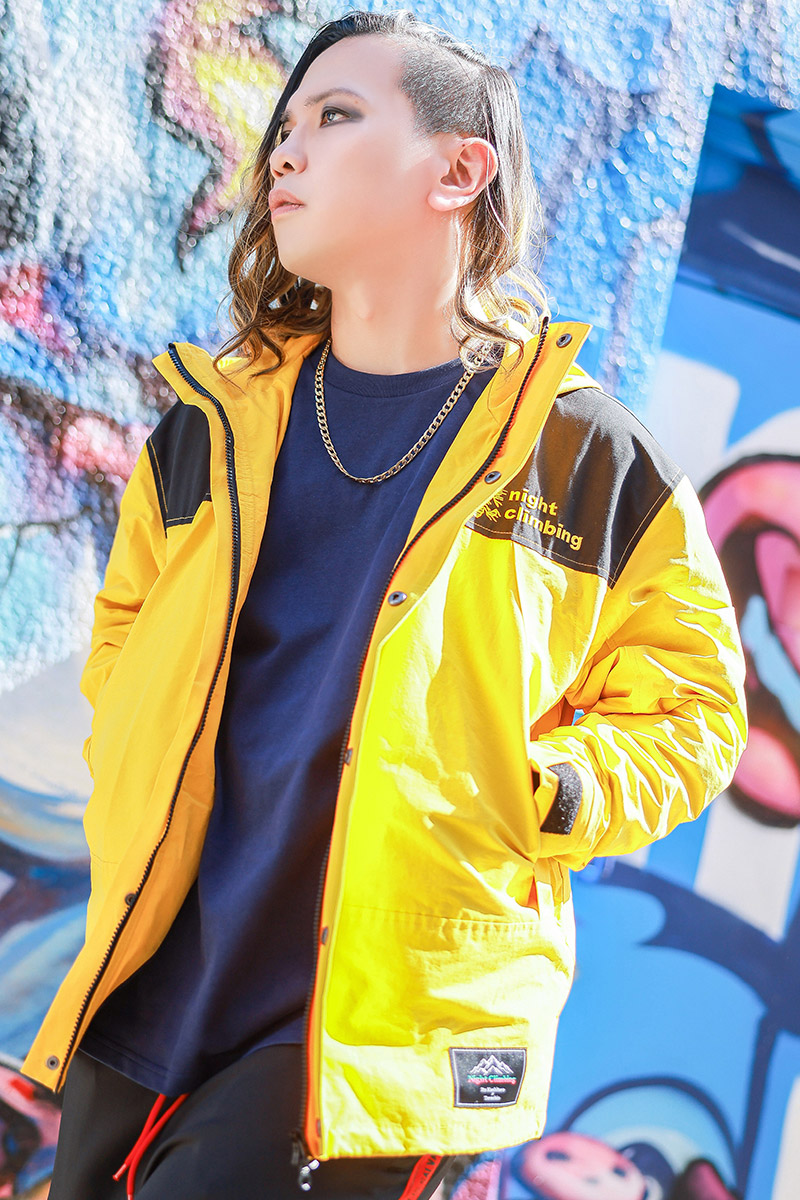 【予約商品】伊東歌詞太郎×タラチオ×GEKIROCK CLOTHING コラボ・マウンテン・パーカー - Yellow×Black