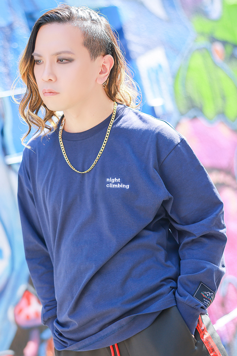 【予約商品】伊東歌詞太郎×タラチオ×GEKIROCK CLOTHING コラボ・ロンT - Navy
