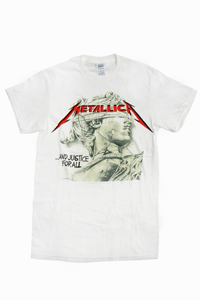 METALLICA JUSTICE GREEN STATUE MENS TEE
