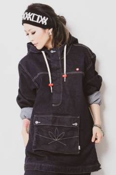 ANIMALIA AN20SP-JK01 APACHE-Stretch Denim Anorak INDIGO