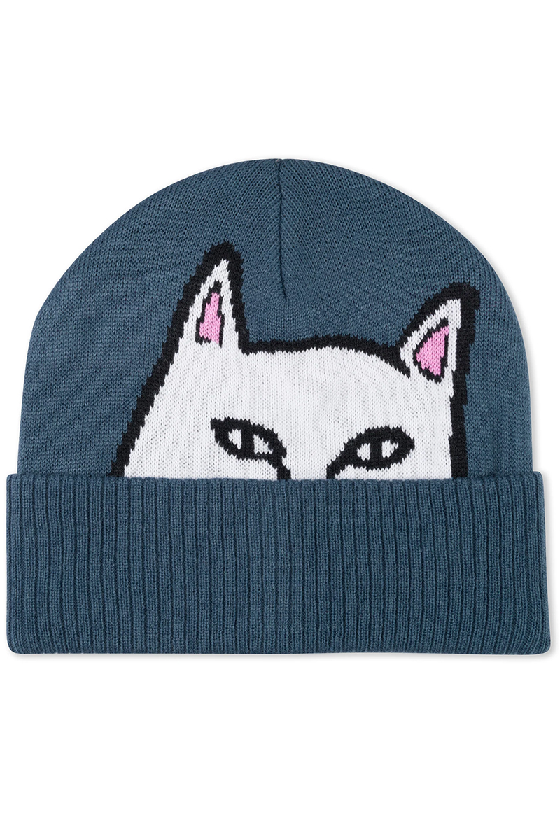 RIPNDIP (リップンディップ) PEEKING NERMAL BEANIE (STORM BLUE)