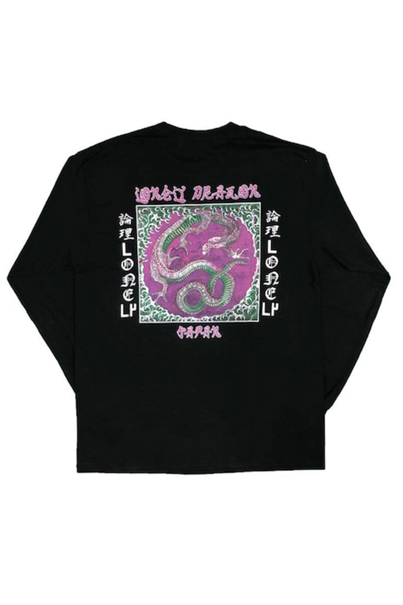 LONELY論理 LONELY DRAGON LONG SLEEVE-BLACK