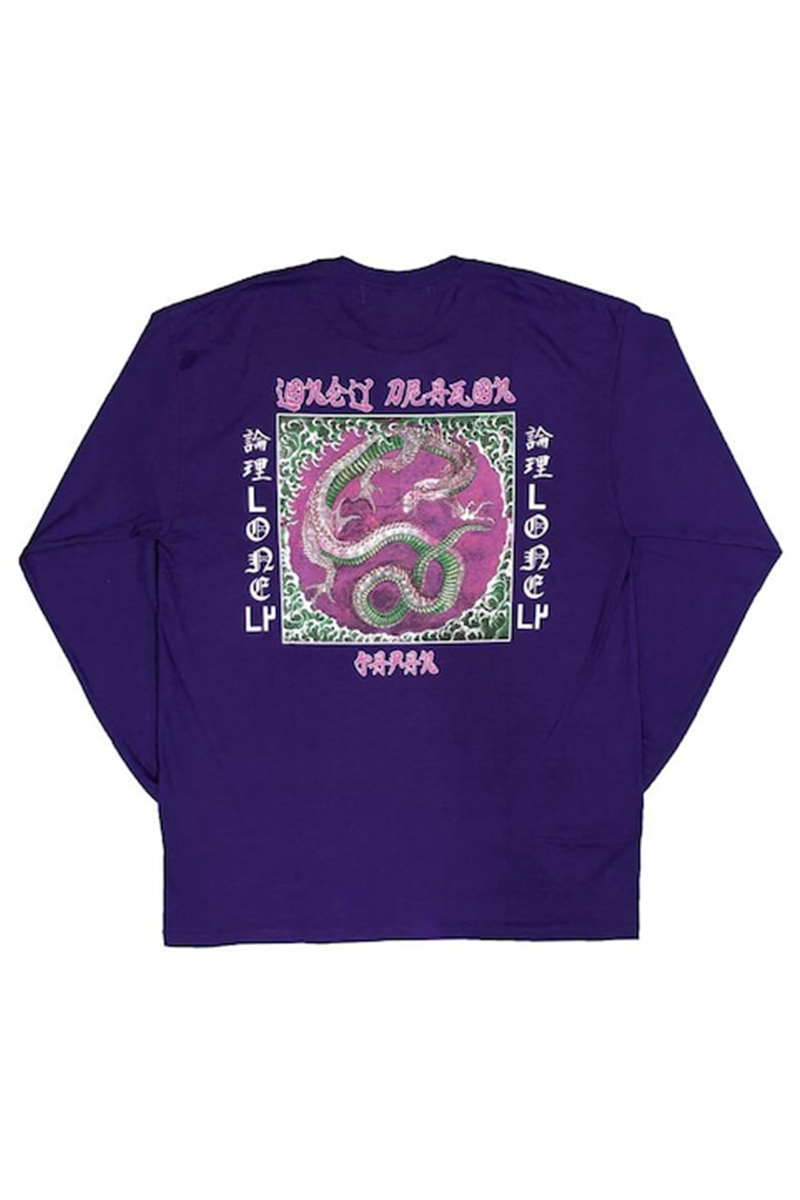 LONELY論理 LONELY DRAGON LONG SLEEVE-PURPLE