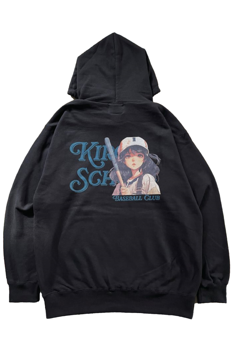 kirou school (キロウスクール) baseball GIRL hoodie