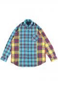 ROLLING CRADLE (ローリングクレイドル) CANDY CHECK SHIRT / BLUE-YELLOW