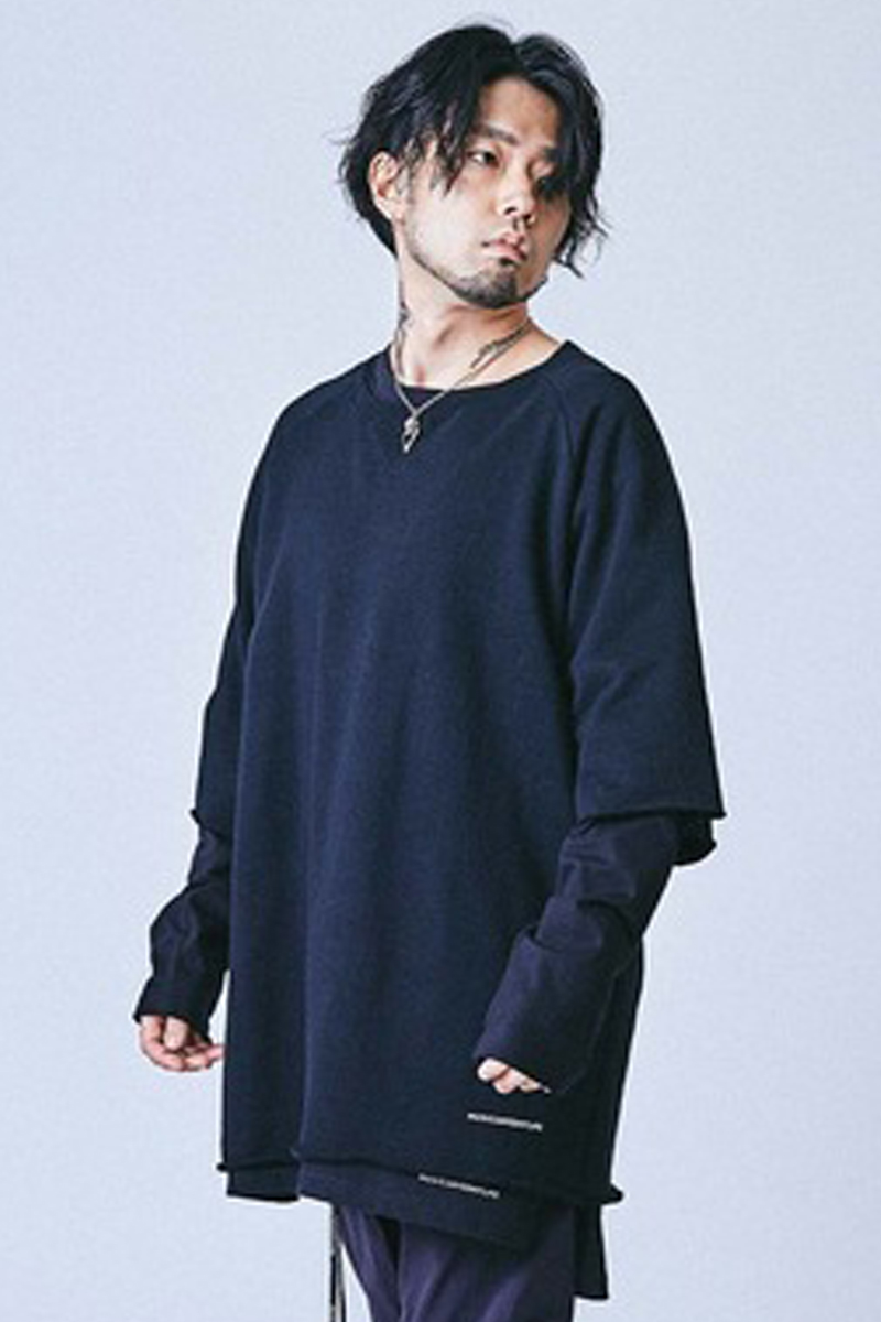 MUSIC SAVED MY LIFE (MSML) CUT OFF BIG SWEAT BLACK