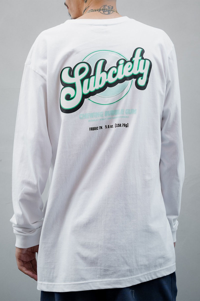 Subciety (サブサエティ) BUBBLE L/S WHITE