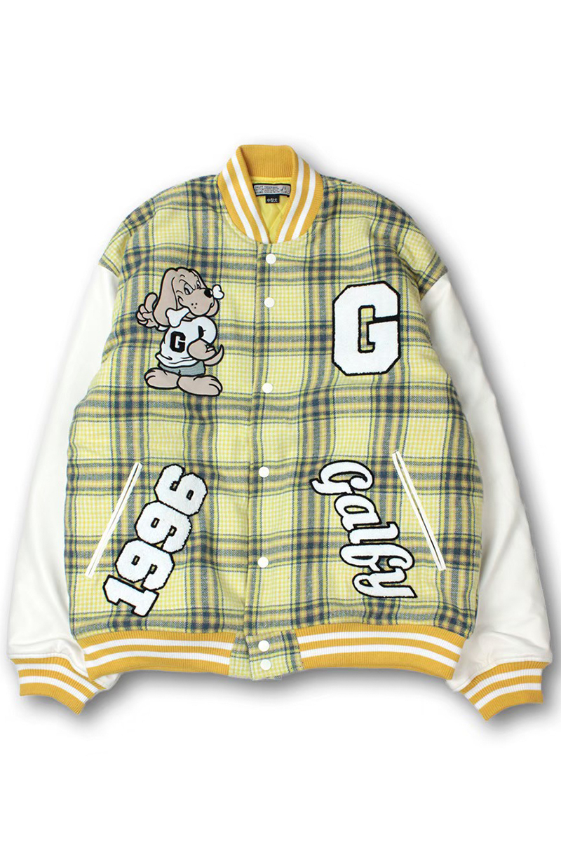 GALFY (ガルフィー) チェックのわんわん大学 JKT YELLOW GALFY (ガルフィー) チェックのわんわん大学 JKT YELLOW