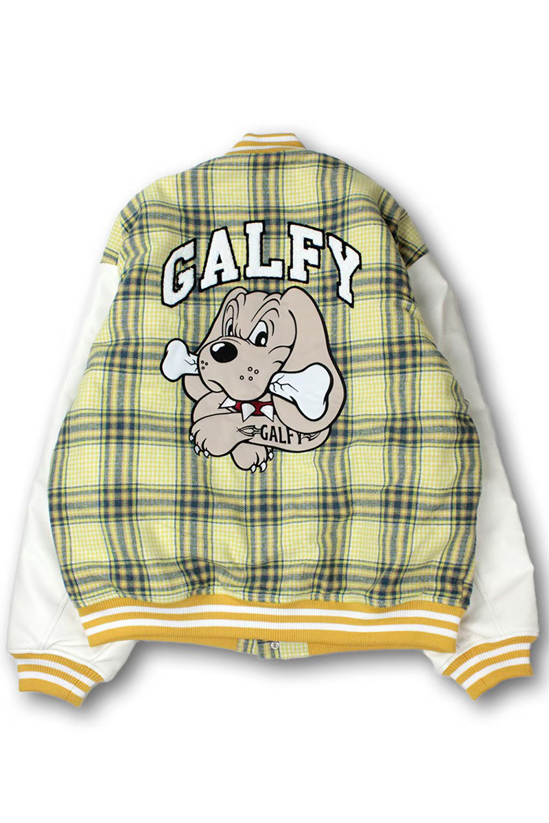 GALFY (ガルフィー) チェックのわんわん大学 JKT YELLOW GALFY (ガルフィー) チェックのわんわん大学 JKT YELLOW