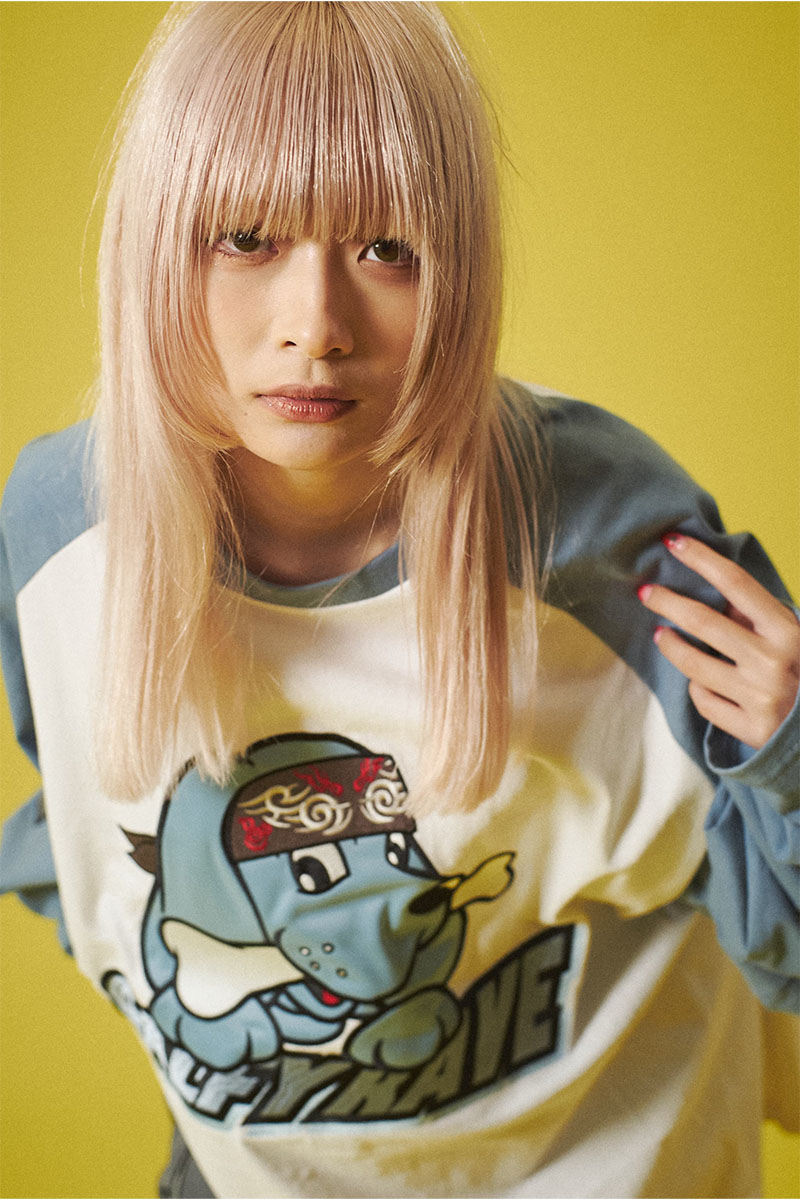 GALFY (ガルフィー) チーマー大長袖ロンTee BLUE / ロック