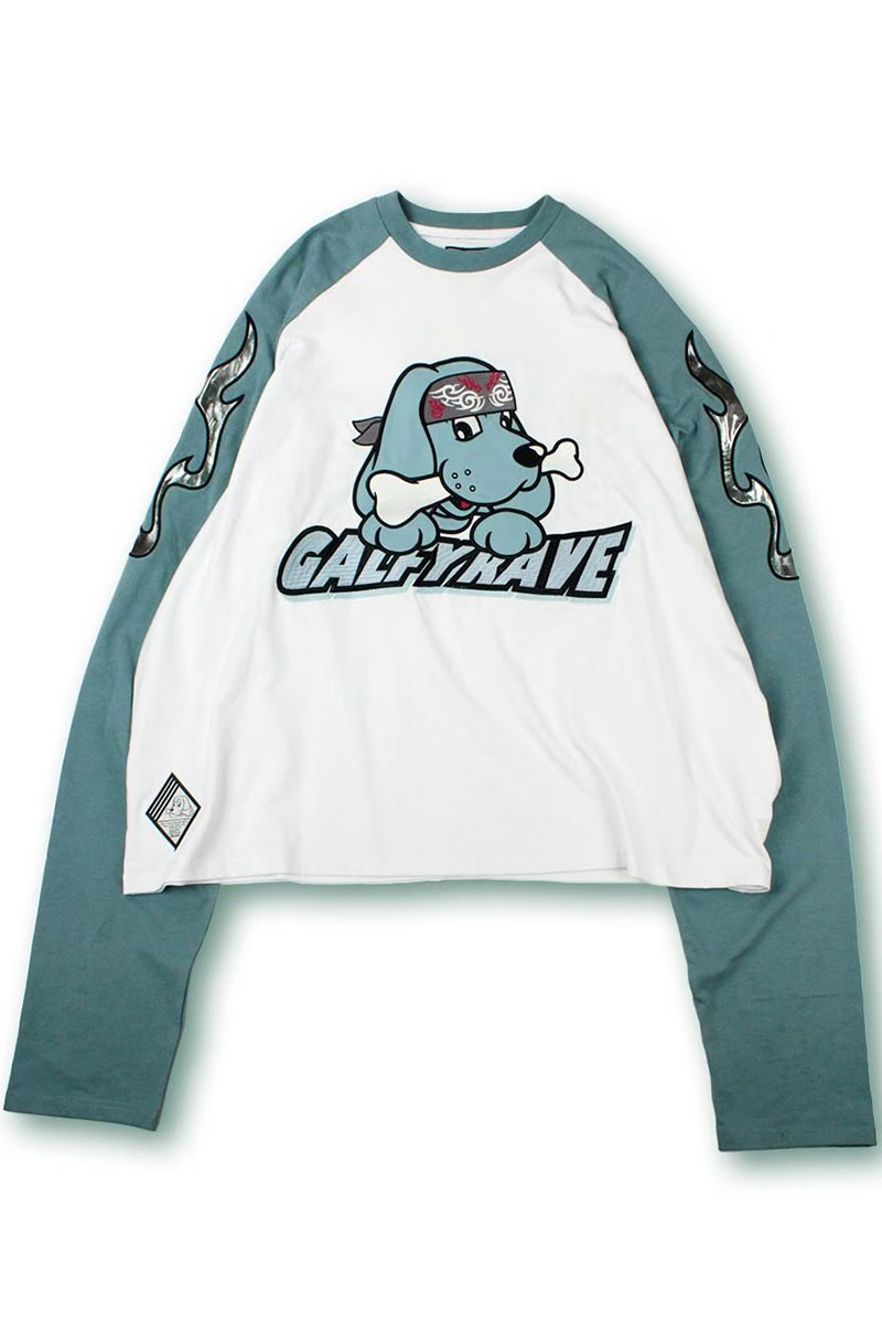 GALFY (ガルフィー) チーマー大長袖ロンTee BLUE / ロック