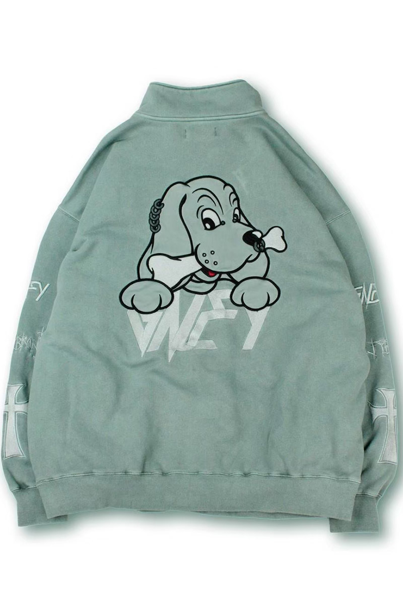 予約商品】GALFY (ガルフィー) 染め染めデスメタルハーフジップ 予約商品】GALFY (ガルフィー) 染め染めデスメタルハーフジップ