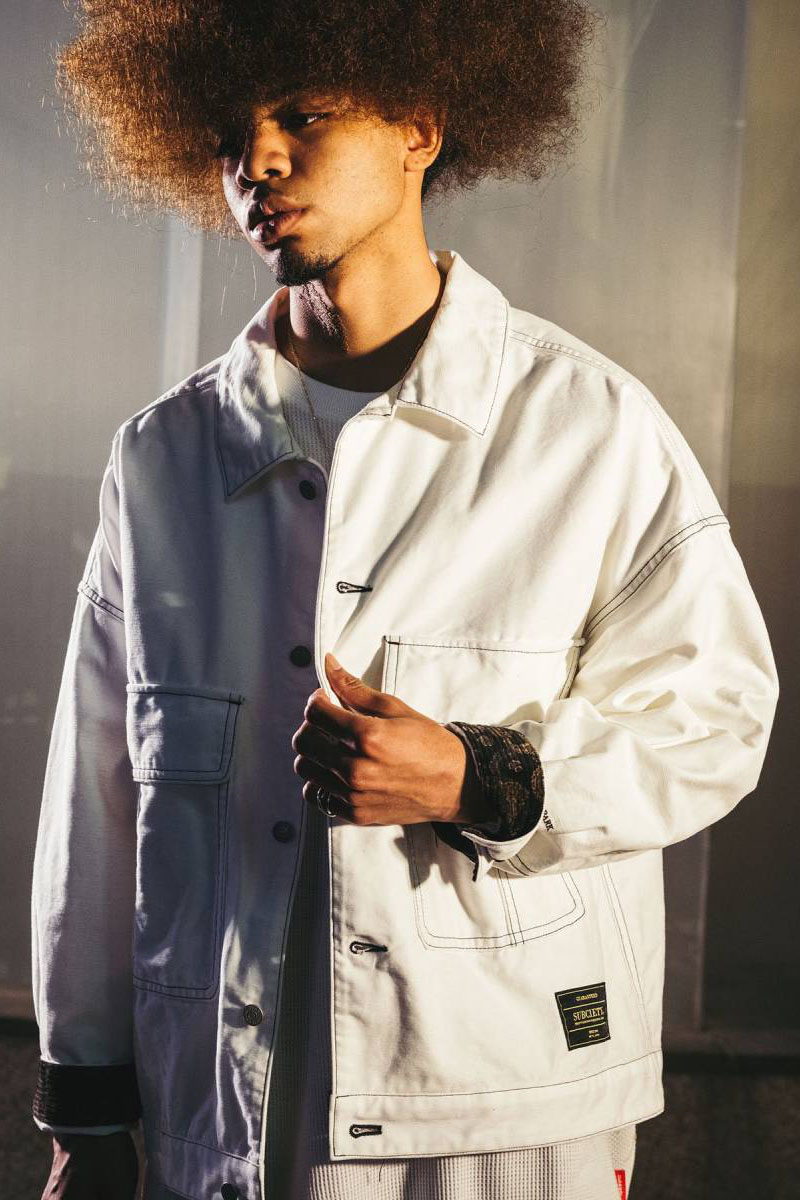 Subciety (サブサエティ) COVER ALL SHIRT - WHITE