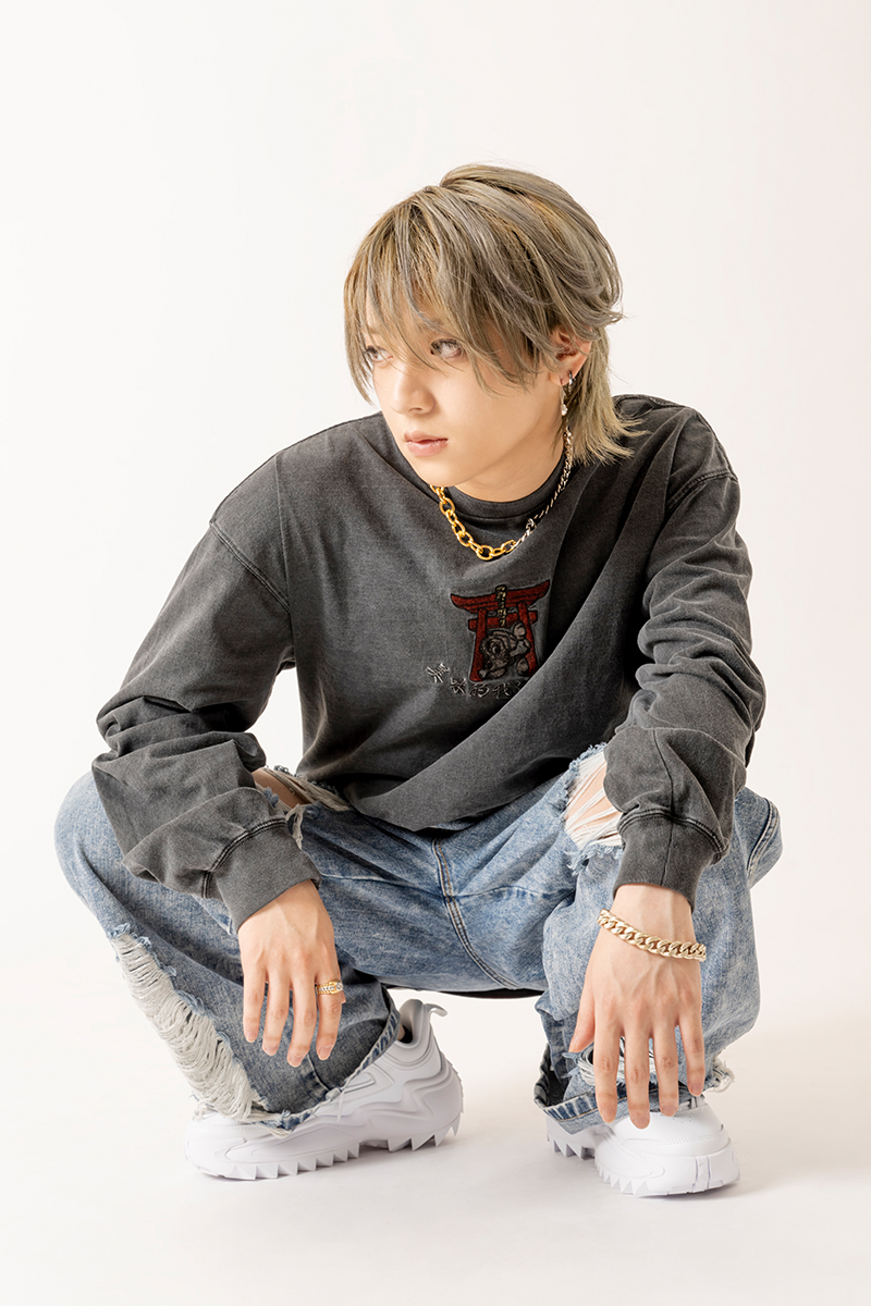 Bimi × GALFY × GEKIROCK CLOTHINGコラボ・ロンT BLACK / ロック