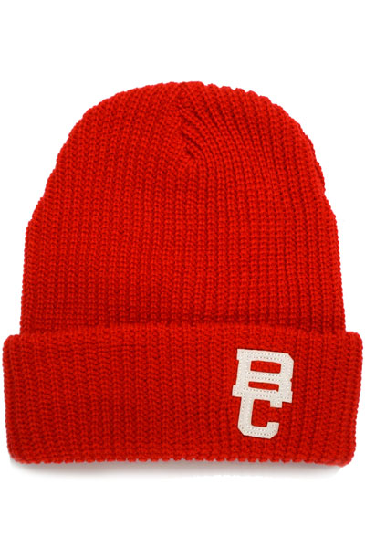 ROLLING CRADLE ROUGHLY KNIT CAP / Red