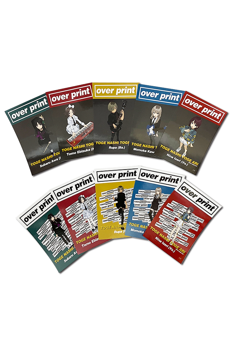 【予約商品】トゲナシトゲアリ×over print×GEKIROCK CLOTHING コラボ・ステッカー・セット